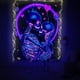 thumbnail image 1 of Tapiz Fluorescente Con Calavera para Pared Alfombra El Sala Estar 145x200cm, 1 of 10