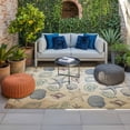 thumbnail image 2 of Summer Coastal Outdoor Rug for Patio/Deck/Porch, Non-Slip Large Area Rug 5 x 7 Ft, Marine Beach Seashell Starfish Conch Beige Indoor Outdoor Rugs Washable Area Rugs, Camping Rug Carpet Runner, 2 of 8