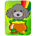 thumbnail image 1 of Silver Gray Poodle St. Patricks Day Mouse Pad, Hot Pad or Trivet, 1 of 1