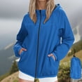 thumbnail image 1 of Mgmyaa Veste Imperméable à Capuche pour Femmes Coupe-Vent Légère avec Poches, 1 of 9
