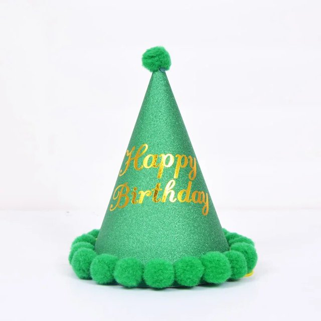 Decoración de fiesta de cumpleaños para niños y adultos, sombrero de Bola de Pelo, suministros de vestido de cumpleaños, venta al por mayor