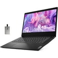thumbnail image 1 of Lenovo Ideapad 3 14" HD Laptop, Intel Pentium Gold 6405U Processor, 12GB RAM, 512GB PCIe SSD, Intel UHD Graphics, Speakers, Webcam, WiFi, Bluetooth, Win 10 S, Black, 32GB SnowBell USB Card, 1 of 6
