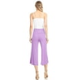 thumbnail image 5 of Made by Johnny Women's Knit Culottes Pants M LILAC, 5 of 6