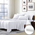 thumbnail image 1 of Swift Home Collection de Literie de Luxe, Ensembles de Draps 4 Pcs en Microfibre Brossée Ultra Douce, Extrêmement Durables - Ajustement Facile - Résistant aux Plis - (Inclut 1 Taie d'Oreiller Bonus), Lit Simple, Blanc, 1 of 4
