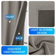 thumbnail image 4 of JIATER Blackout Curtains,52 x 84 inch Blackout Curtains Set of 2 for Bedroom Living Room,Thermal Insulated Room Darkening Drapes with Grommet,Coffee, 4 of 6