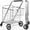 Silver, variant on Gymax Heavy Duty Folding Shopping Cart Utility Jumbo Double Basket 330lbs Black