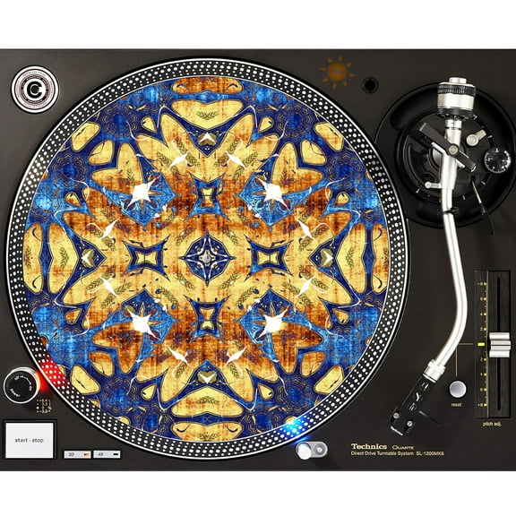 KuzmarK™ 12" DJ Turntable Slipmat - Summer Tie Dye