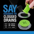 thumbnail image 6 of TubShroom Revolutionary Hair Catcher Drain Protector for Tub Drains (No More Clogs) Green, 6 of 7