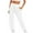 White, variant on Lenpel Fashion Sweatpants for Women Casual Elastic High Waisted Joggers Loose Drawstring Running Workout Trousers