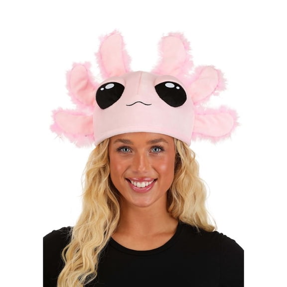 Pink Axolotl Costume Hat for Adults | Animal Hats
