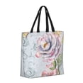 thumbnail image 2 of Naloa Vintage Rose Tote Bag for Women, Foldable Tote Bag With Zipper, Large Shoulder Bag, Top Handle Handbag for Travel, Work, Shopping, 2 of 9