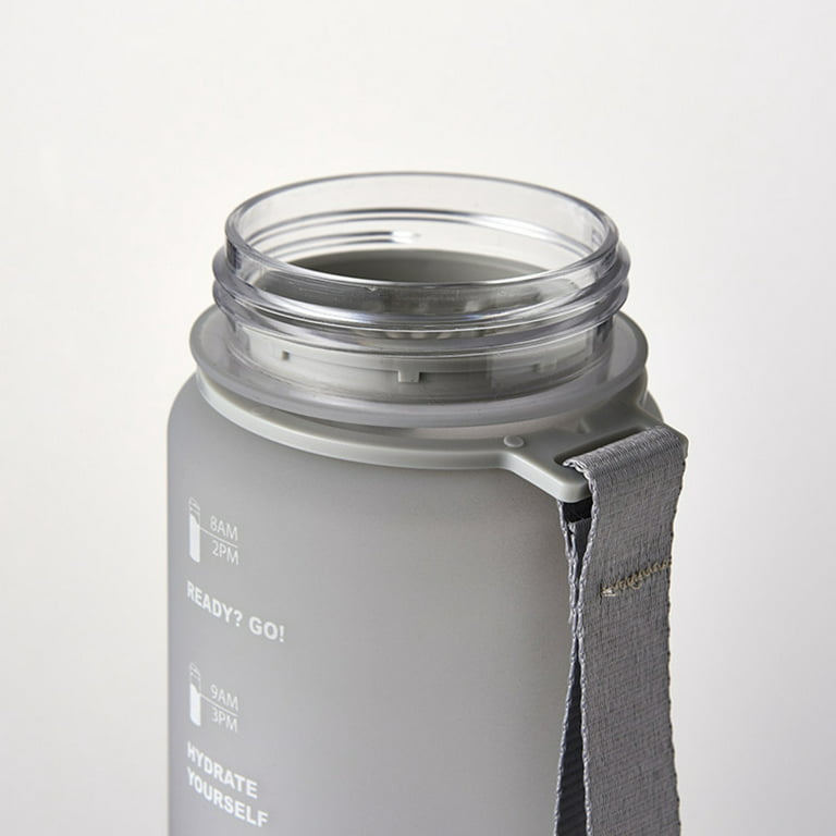 1100ml Sports Water Bottle with Time Marker BPA Free & Leak proof