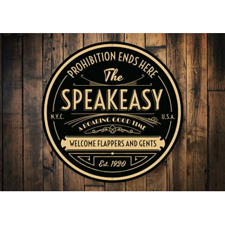 Speakeasy Door Personalized Prohibition decor from Aged Whiskey Barrel Wall  Art