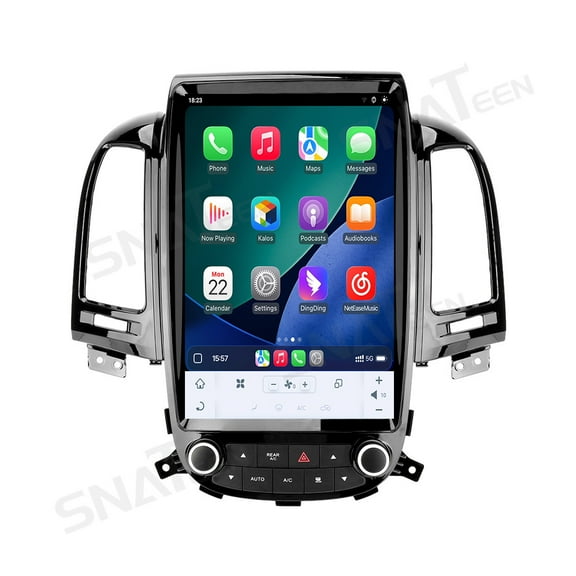 SNATEEN 12.1 inch Carplay Screen/Radio/Multimedia Player for Hyundai Santa Fe Classic 2006-2012 Models Universal Car Navigation/GPS Upgrade Headunit Android Display 1080P Touch Screen Replace System