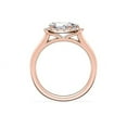 thumbnail image 2 of 0.65 Carat Excellent Pear Cut Real Diamond Latest Design Halo Engagement Ring for Ladies Solid 14K Rose Gold Size 7.5, 2 of 8