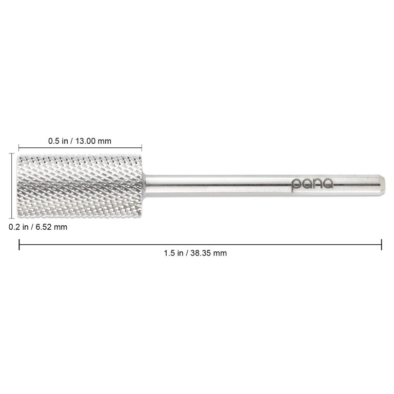Professional Silver Large Barrel Nail Carbide Drill Bit - Extra Coarse Grit For Manicure 1 thumbnail image