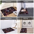 thumbnail image 5 of Rateoe Humming Bird Pattern Flannel Door Mat Indoor Outdoor Entrance, Waterproof All-Weather Doormat,Fade Resistant, Low Profile Entryway Mat 16x24in, 5 of 7