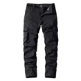 thumbnail image 1 of WEAIXIMIUNG Men's Pants Cargo Relaxed Fit Mens Fashion Solid Color Elastic Waist Overalls Pants, 1 of 4