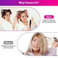 thumbnail image 4 of Jumbo Hair Rollers Sets, 12 Pcs Self Grip Salon Hair Dressing Curlers with 12 Pcs Duckbill Clips, Jumbo Large Rollers for Long Short Hair, DIY Curly Hairstyle for Women, Colors May Vary, 4 of 8