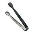 thumbnail image 3 of Linyer Stainless Steel Sugar Tong Portable Reusable Solid Color Ice-cube Picker Indoor Hotel Food Serving Tool Clip Accessories Black, 3 of 8