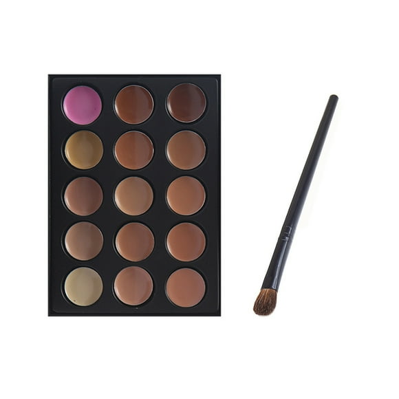 Concealer Palette 15 Colors Makeup Palette Facial Camouflage Contour Palette with Brush Makeup Brush Beauty Make up Cream