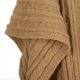 thumbnail image 2 of Cableknit Kenna Poncho, Wheat, 2 of 2