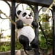 thumbnail image 4 of Estatua de panda, estatuilla de resina, escultura de animal colgante para patio, jardín, balcón, 4 of 4