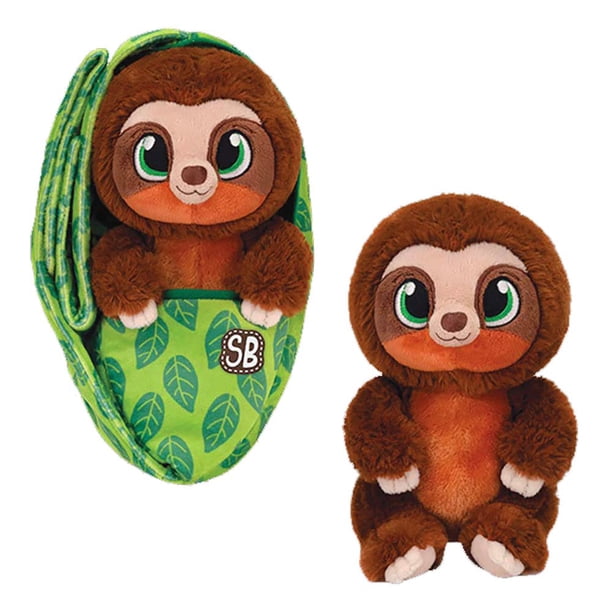 Set de peluche Swaddle Baby Sloth con nombre personalizado
