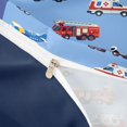 thumbnail image 4 of Castle Fairy Cartoon Emergency Fleet Twin Bedding for Teens, Print Art Duvet Cover Set for Bedroom, Red Blue,Navy Blue Reversible,2pcs,No Comforter, 4 of 6