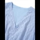 thumbnail image 3 of Vestido con Cuello en V y Mangas Abullonadas Azul L, 3 of 10