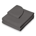 thumbnail image 2 of Juego de sábanas para mesa de masaje Saloniture de microfibra, 3 piezas, gris, 2 of 3