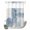 Navy, Slate, White, variant on No Hook Shower Curtain, Red Blue Yellow Palm Leaves Shower Curtains for Bathroom with See Through Top Window, Summer Botanical Tropical Leaf Waterproof & Washable Bath Curtain Extra Long 72"x84"