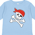 thumbnail image 4 of Inktastic Pirate Skull and Crossbones Boys or Girls Long Sleeve Toddler T-Shirt, 4 of 5