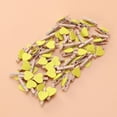 thumbnail image 2 of 50pcs Love Wood Clips Beautiful Small Fixation Clips for Photo Painting (Yellow), 2 of 8