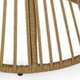 thumbnail image 5 of GDF Studio Apulia Outdoor Wicker High Back Lounge Chairs with Cushion, Set of 2, Light Brown and Beige, 5 of 8