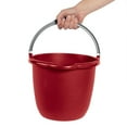 thumbnail image 5 of Sterilite Large 10-Qt Easy Pour Spout Pail w/ Comfy Grip Handle, Red (12 Pack), 5 of 6