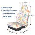 thumbnail image 2 of Lsque Flower Color Rabbit Pattern Car Seat Covers for Front Seats , Waterproof Seat Covers for Cars, Sporty Front Seat Covers,Car Seat Cover Protector Front Seats, 2 of 5