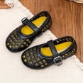 thumbnail image 5 of Viluyesy Girls Mary Jane Sandals Kids Summer Hollow Out Closed Toe Ankle Strap Shoes Black Size 13.5 Little Kids, 5 of 7