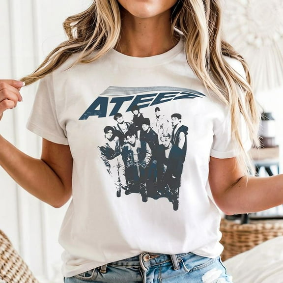 Retro Ateez 2025 Golden Hour Shirt, Men's And Women's Graphic Tee 100% Cotton by TBun, Full Sizes S-5XL