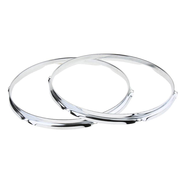 1 Pair Iron Tom Drum Hoop Ring Ring Rim Percussion Rim 13inch 6 Holes