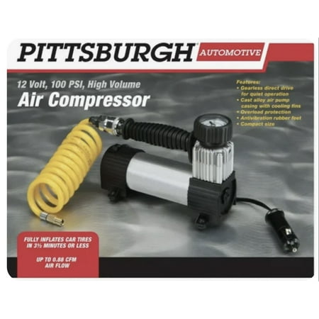 Tire Inflator 12V 100 PSI High Volume Air