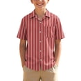 thumbnail image 2 of Boys' Short Sleeve T-Shirt with Turn-Down Collar for Summer Play, 2 of 8