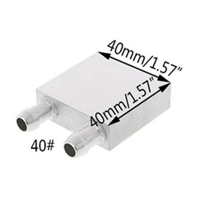 40x120mm Primary Aluminum Water Cooling Block Heat Sink System For PC Laptop CPU 40 (40x40mm)