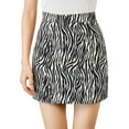 thumbnail image 1 of Lovito Casual Zebra Stripe Basic Skirts, 1 of 5