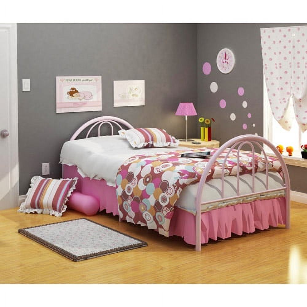BK Furniture Brooklyn Classic Metal Bed, Twin, Pink - image 2 of 8