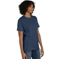 thumbnail image 4 of Hanes T-Shirt 4-Pack Mens Crewneck ComfortBlend EcoSmart Short Sleeve Lay Flat, 4 of 7