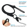 thumbnail image 4 of Uxcell Neck Lanyard with Hook Badge Lanyards Adjustable Long Strap Holder Keychain Black, 4 of 7
