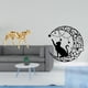 thumbnail image 2 of Escultura De Gato Guepardo Dorado, Arte De Pared De Metal, Adorno Decorativo De Mesa Para Centro De Mesa, Decoración De Oficina Y Hogar, Decoración De Luna Para Amantes De Los Gatos Negros, 2 of 8