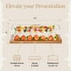 thumbnail image 3 of Expositor para tartas con tapa, soporte de postre de madera de acacia y tabla de charcutería de madera con tapa para pasteles de pan, pan, pasteles, queso, bandeja de madera rectangular, 3 of 6