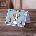 thumbnail image 2 of Caroline's Treasures Winter Jack Russell Terrier Christmas Greeting Cards with Envelopes, 5" x 7" (8 Count), 2 of 2